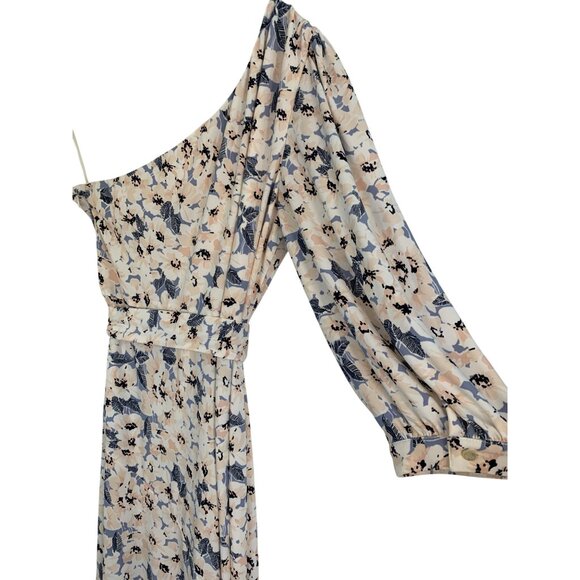 Lauren Ralph Lauren Asymmetrical One-Shoulder Floral Print Dress Size 8 RE10613 - Picture 8 of 13